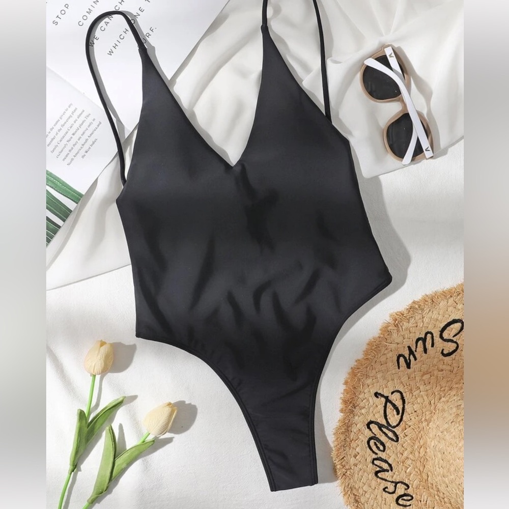 Shein black one piece